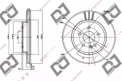 Тормозной диск DJ PARTS купить